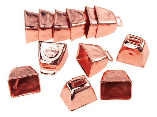 Homeford Cowbells De Metal Pequena, Oro Rosa, 1-inch, 12-pie