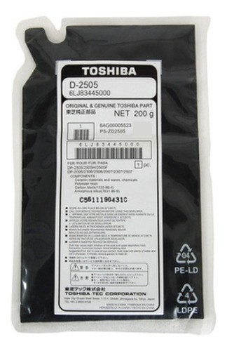 Revelador Original Toshiba D2505 2306, 2802, 2822, 2329