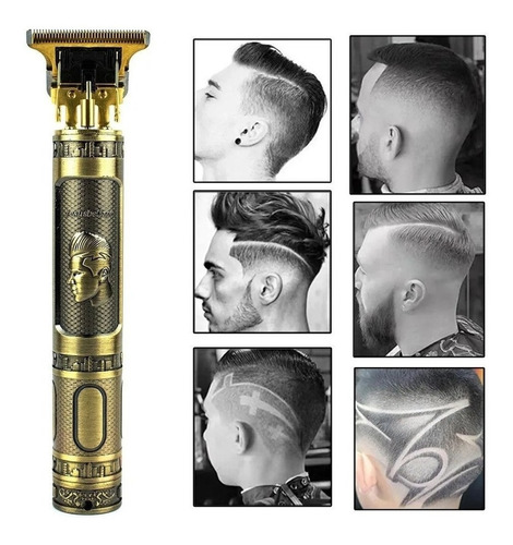 Máquina Perfect Barber Profissional Dragão Barba E Cabelo Cor Dourado