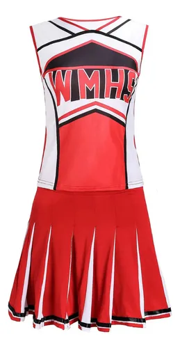 Disfraz De Animadora De Glee Baseb Para Colegiala Cheer Musi