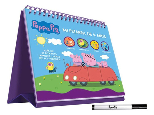 Peppa Pig Mi Pizarra De 4 Aãâos, De Aa.vv. Editorial Imagiland, S.l. En Español