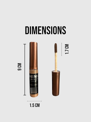12 Pz Henna Para Cejas Café Claro Ibtisam Cosmético Natural