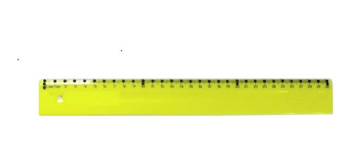Imagem 1 de 2 de Régua Baixa Visão Braille Tátil Adaptada Alto Contraste 30cm