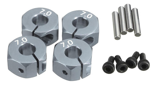 5 Modelo Rc 12mm Cubos De Rueda Hexagonal 70mm De Espesor
