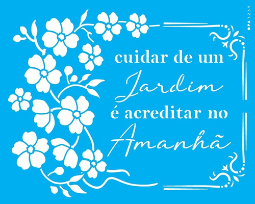 Plantilla para pintar la frase Cree en el mañana 3269, 20 x 25 Opa