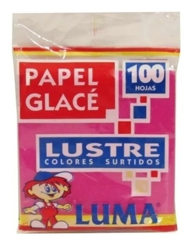 Papel Glace Luma Lustre Clasico Comun Sobre X 100