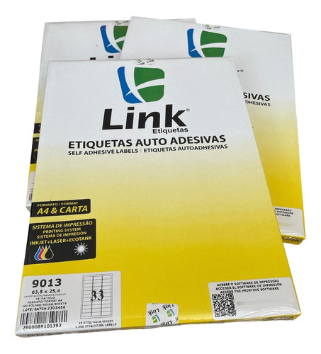 Etiquetas Link A4 Caja X 100 U Samergo