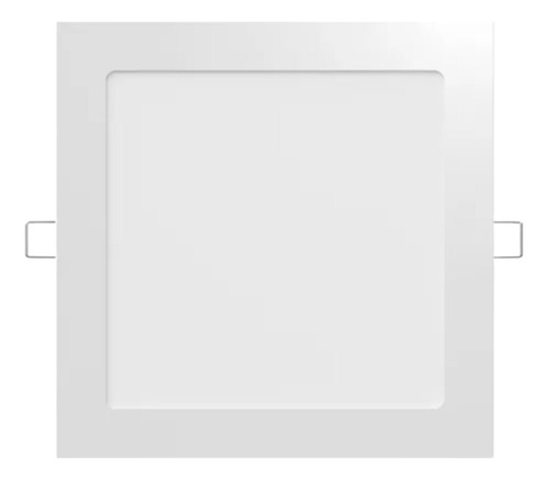 Lampara Led 12w Empotrar Ultra Delgada Ledvance Luz Calida Estructura Blanco
