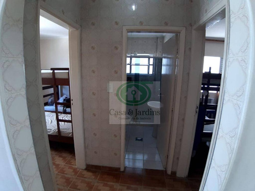 Apartamento 50 Metros Da Praia Com 2 Dormitórios Para Alugar, - José Menino - Santos/sp - Ap6603