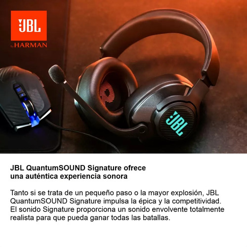 Imagen 4 de 7 de Jbl Quantum 400, Diadema Gamer Rgb Sonido Dts:x2.0 Micrófono