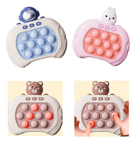 Pop It Electrónico Puzzle Sensorial De Burbujas Antiestres Color Oso