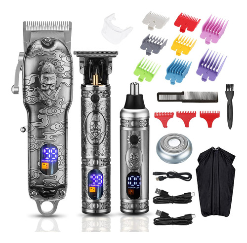 Kit De Aseo De Corte De Cabello En Metal Elegante