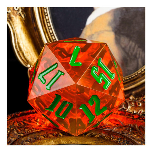 Poludie Giant D20 D&d Dice Poliedal Dice 55 Mm, 20 Lados,