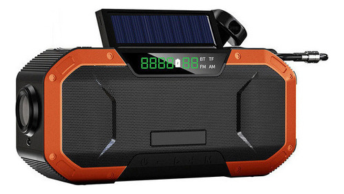 Radio De Manivela Con Energía Solar De Emergencia De 5000mah