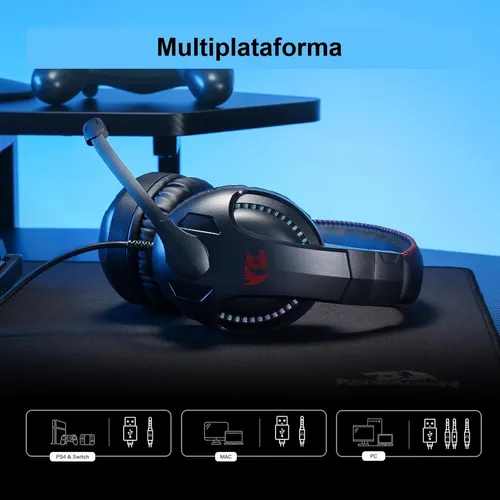 Diadema Gamer Redragon H211-rgb Cronus Micrófono Plug 3.5mm