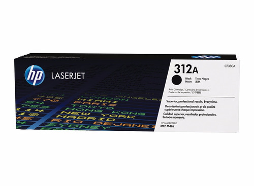 Toner Hp Cf380a (312a) L.j.  M476 Negro 2.4k Pg