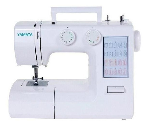 Máquina de costura reta Yamata FY2200 portátil branca 220V