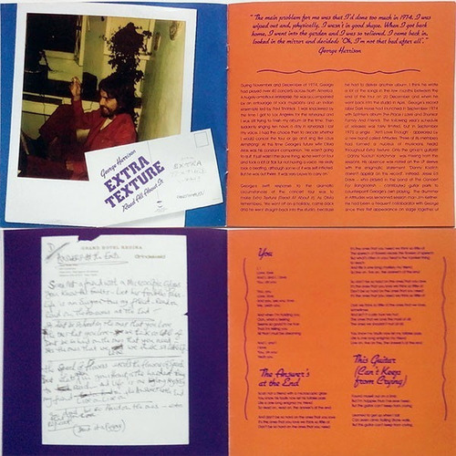 George Harrison Extra Texture 2014+bonus+booklet Europa Nvo