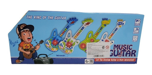Guitarra Juguete Para Niños Y Niñas Musical Luz Y Sonido
