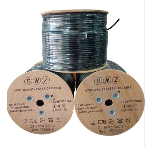 Cable Utp Interperie 25 Metros Outdoor Cat5e Redes 