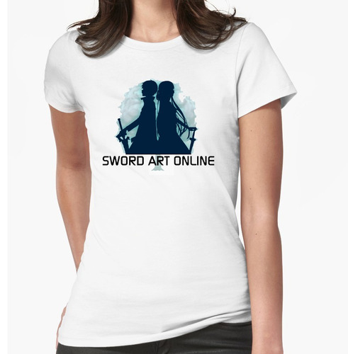  Sword Art Online Anime Playeras Nuevas Modelo Silueta Logo