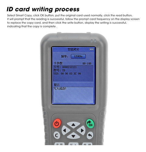 Duplicador De Tarjetas, Fotocopiadora De 125 Khz, Mensaje De