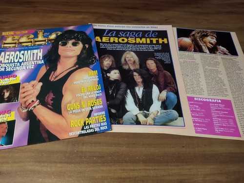(rp096) Aerosmith * Tapa Revista + 2 Pgs * 1994