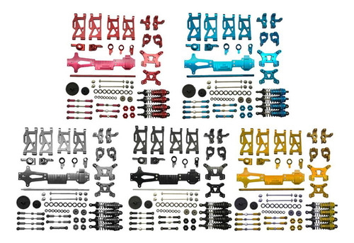 . Wltoys 144001 Rc Car Upgrade Metal Kit Piezas Brazos Rojo