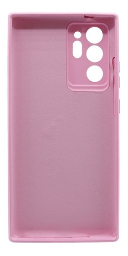 Carcasa Silicona Compatible Para Samsung Note 20 Ultra Color Rosada