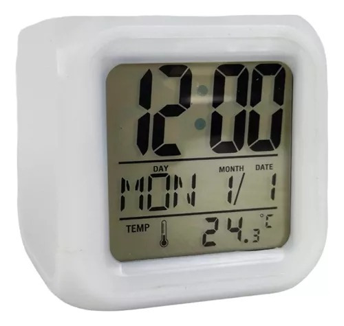 Reloj Indicador Fecha Temperatura Despertador Led 8canciones