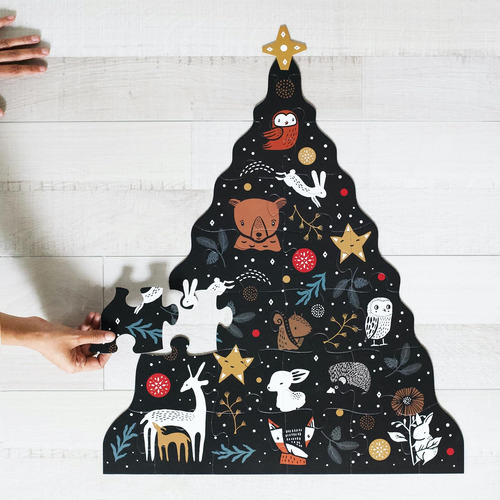 Rompecabezas Del Suelo Del Árbol De Navidad, Rompecabezas De
