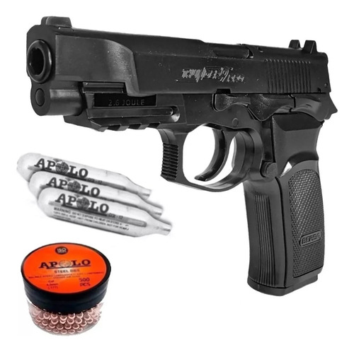 Imagen 1 de 10 de Pistola Co2 Asg Replica Bersa Thunder Pro 9 Balines Garrafas