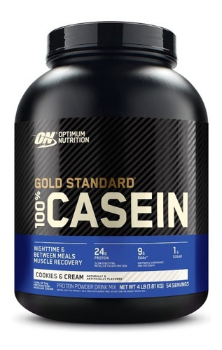 Proteina Gold Standard 100% Casein 3.86 Lbs Galletas Crema