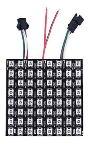 Ws2812 Ws2812b Matriz Flexible 8x8 Led Rgb Alto Brillo