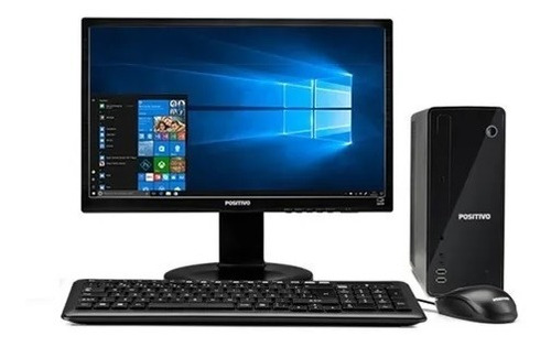 Imagem 1 de 7 de Cpu Monitor Pc Positivo Intel Dual Core 4gb Hd 500gb Win 10