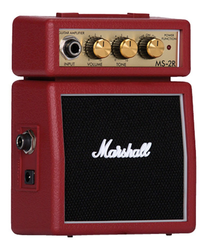 Amplificador De Guitarra Marshall Ms2  Microamp Rojo