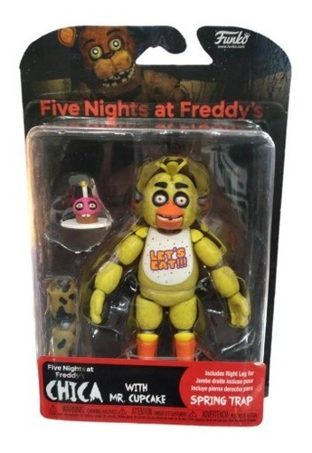 Figura Five Nights At Freddy's Chica With Mr. Cupcake