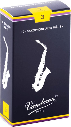 Pack 10 Cañas Saxo Alto Vandoren Sr213 Tradicional N°3.