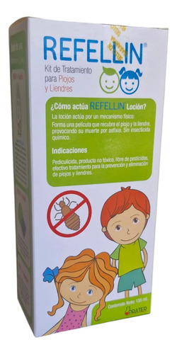 Tratamiento Para Piojos Liendres Refellin 135 Loción + Pein