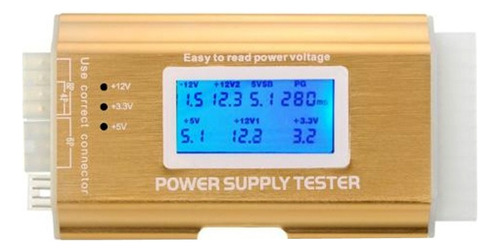 Fuente De Alimentación Probador De Digital Lcd Pc 20/24