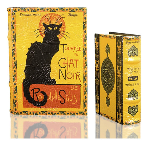 Le Chat Noir Por Steinlen - Juego De Caja De Libros Secreto.