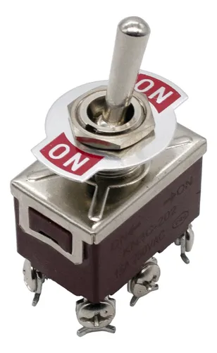 Llave Palanca 2 Polos On-on 15a 250v Dpst