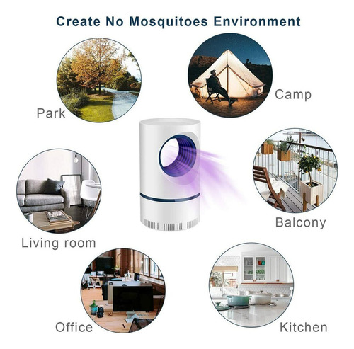 L Lámpara Mata Mosquitos Zancudos Elimina Insectos