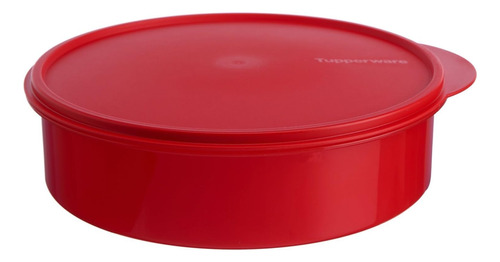 Recipiente Con Tazas Tapa Hermetica Tupperware Rojo