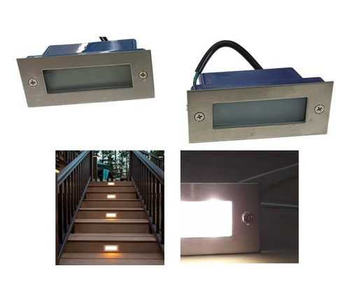 Luz Guía Led Para Grada Escalera Empotrab 110v 2w 6000k