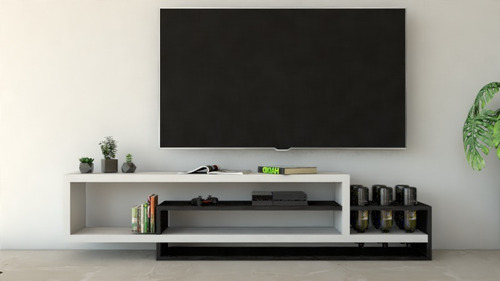 Mueble Bodega Lcd Rack Tv Smart Diseño Moderno Minimalista  