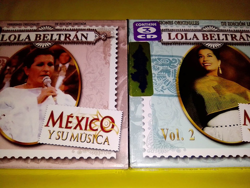 Lola Beltrán 3 Cds México Y Su Música Vol 1 Y 2 Wm 2004 Nvos