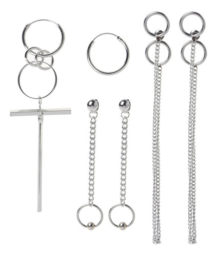 (4 #mold) Joias Kpop Hip Hop Punk Para Tit Steel Tassel