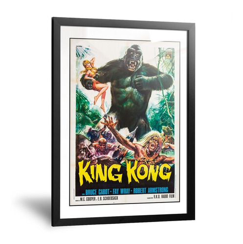 Cuadros King Kong Poster Peliculas Viejas Cine Vintage 35x50