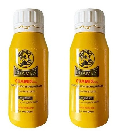  2 Cuajo Cuamex 120 Ml  Para Hacer Queso Chongos 